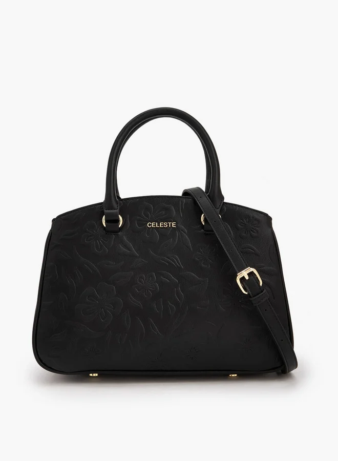 سيليست Embossed Tote Bag With Detachable Strap